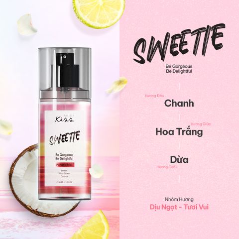  Xịt Thơm Toàn Thân Hương Nước Hoa Malissa Kiss – Hương Sweetie 88ml 