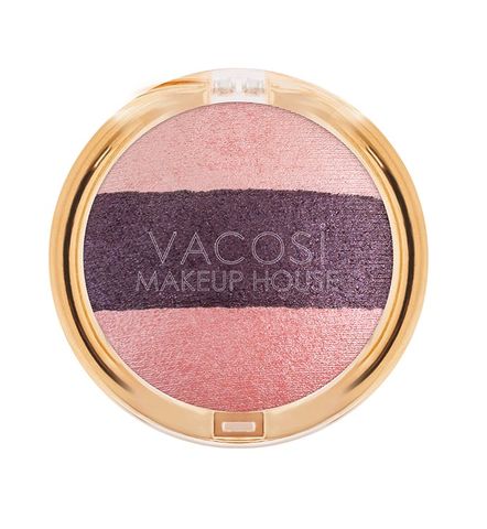  [#03-Plumie] Phấn Mắt 3 Màu VACOSI TRIO EYESHADOW (HỘP TRÒN) 