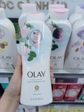 Sữa tắm Dâu và Bạc hà Olay Strawberry & Mint 650ml.
