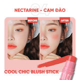  Má hồng dạng thỏi Cool Chic Blush Stick 4g - 04 Nectarine 