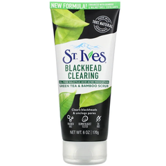  Sữa Rửa Mặt Tẩy Tế Bào Chết Trà Xanh Làm Giảm Mụn Đầu Đen St.Ives Blackhead Clearing Scrub Green Tea 170g - DATE 