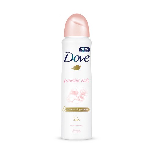 Xịt Khử Mùi Dove Dưỡng Da Sáng Mịn Hương Phấn Thơm 150ml