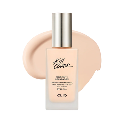  Kem nền Clio Kill Cover New Matte Foundation SPF20, Pa++ 3 By-Linen 