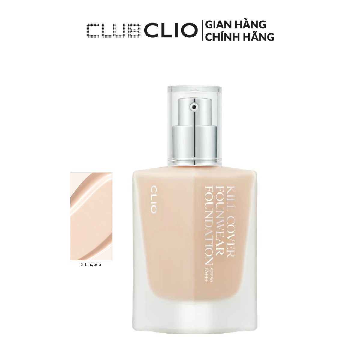  Kem Nền Trang Điểm Clio Kill Cover Founwear Foundation 2 Lingerie Spf30 Pa+++. 