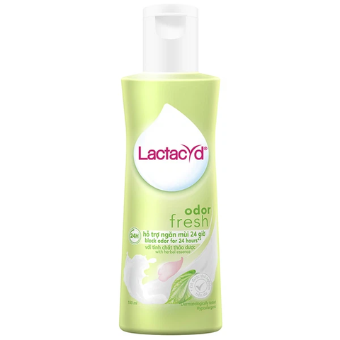  Dung Dịch Vệ Sinh Phụ Nữ Lactacyd ngày dài tươi mát Tinh Chất Lá Trầu Không 150ml 