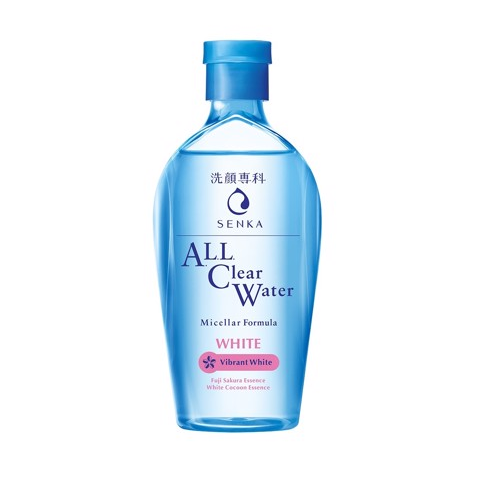  Nước Tẩy Trang Dưỡng Trắng Senka All Clear Water Micellar Formula White 230ml - DATE 