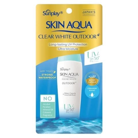  Gel chống nắng dưỡng da khi vận động mạnh Sunplay Skin Aqua Clear White Outdoor+ SPF50+ PA++++ 30g 