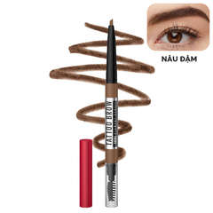  Chì Kẻ Mày Maybelline 36H Lâu Trôi 01 Nâu Đậm Tattoo Brow Pigmented Pencil 01 - Dark Brown 0.25g. 