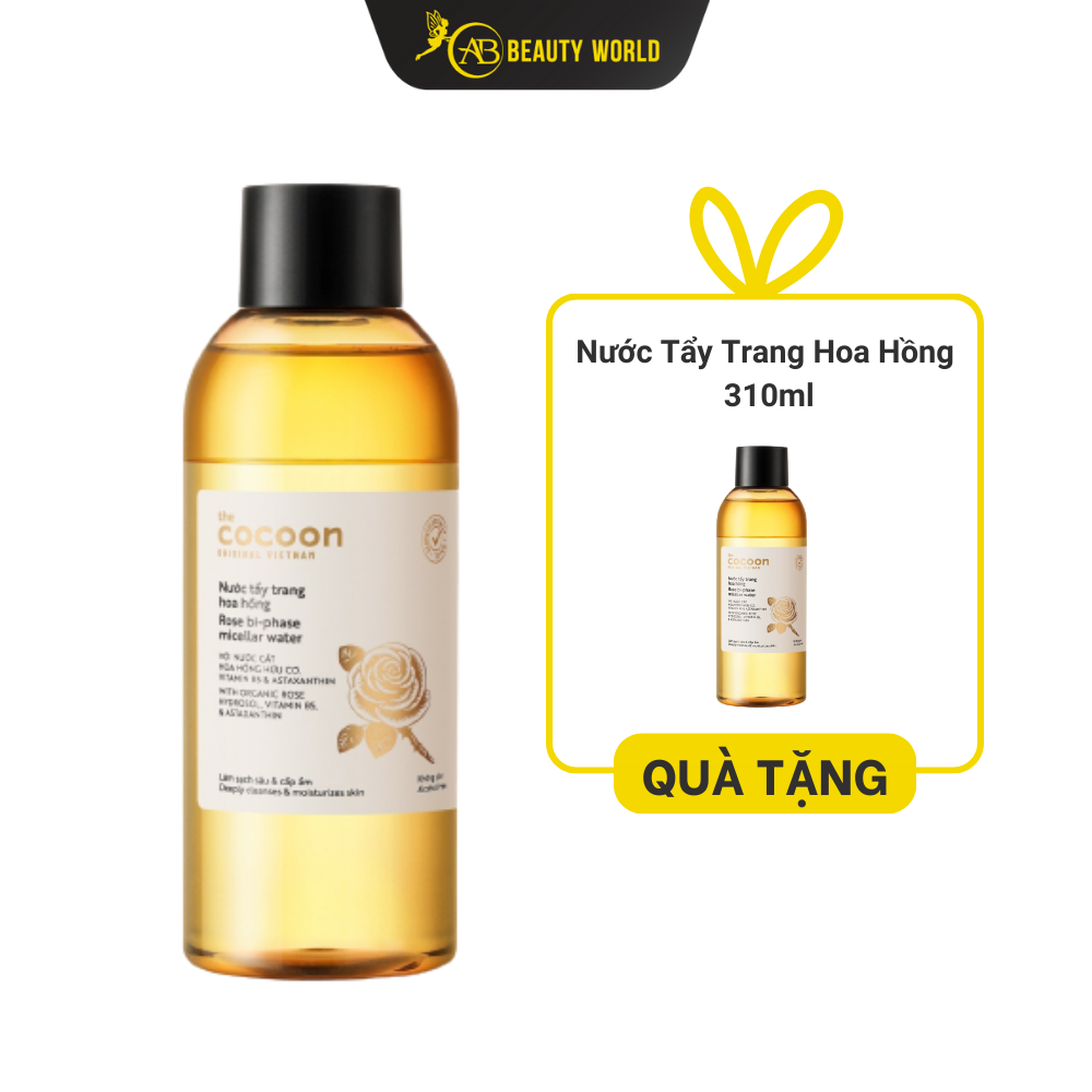  Combo 2 Nước Tẩy Trang Hoa Hồng Cocoon 310ml 