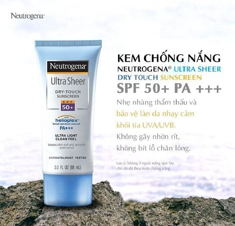  Kem Chống Nắng Neutrogena Ultra Sheer Dry  88ml 