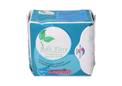  Băng Vệ Sinh Ban Đêm Belle Flora Cotton Sanitary Napkins Heavy/Night Use 10 Miếng/Gói 