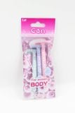 Set 3 Dao Cạo Nữ KAI Dành Cho Cơ Thể Cán Chữ T Can Bubble Body Razor T Type.