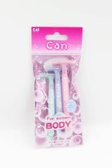  Set 3 Dao Cạo Nữ KAI Dành Cho Cơ Thể Cán Chữ T Can Bubble Body Razor T Type 