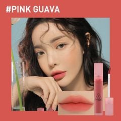  Son Kem Lì 3Ce Blur Water Tint Pink Guava - Màu Ổi Hồng Ngọt Ngào. 