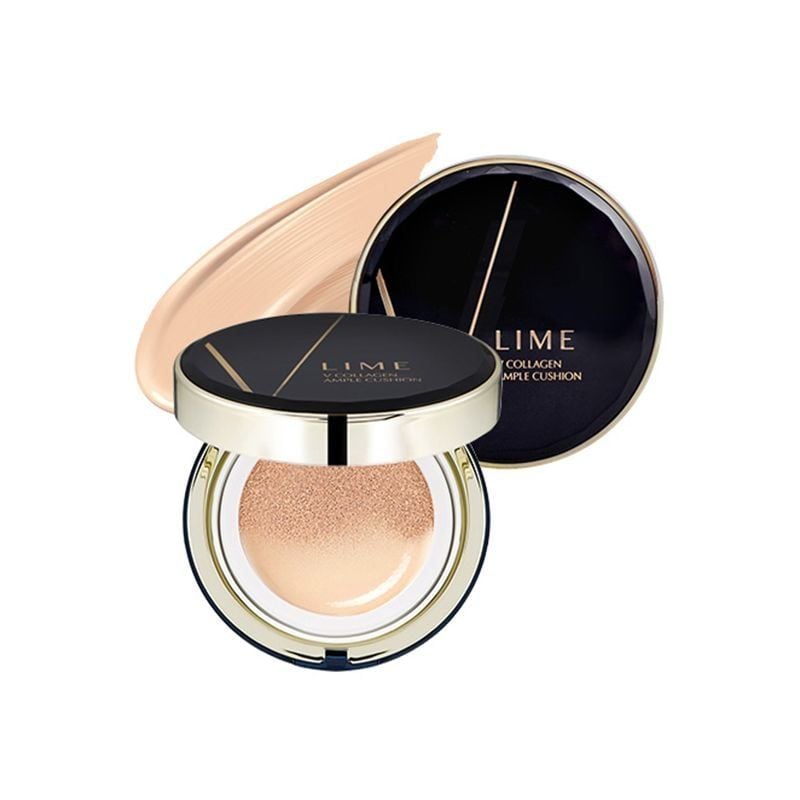  Phấn Nước Dưỡng Ẩm Lime V Collagen Ample Cushion Spf 50+ Pa +++  No.20 Skin Beige 