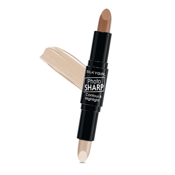  Bút Tạo Khối 2 Đầu SilkyGirl Photosharp Contour & Highlighter 01 Natural Light 8g 