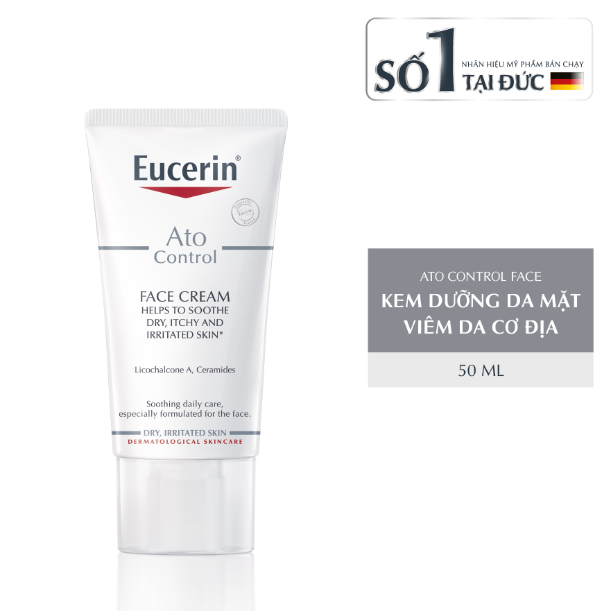  Kem Dưỡng Da Cho Da Khô, Da Kích Ứng Eucerin Atocontrol Face Care Cream 50ml. 