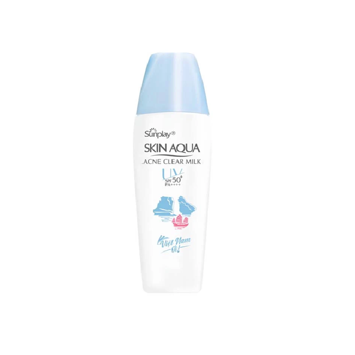 Sữa Chống Nắng Dưỡng Da Ngừa Mụn Sunplay Skin Aqua Acne Clear Milk Spf50+ Pa++++ 25G - Date 4 