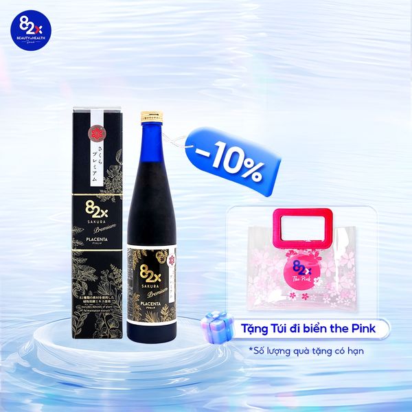 Nước Uống Tinh Chất Nhau Thai 82X Placenta Sakura Premium 500ml.