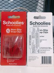  Kẹp bấm Schoolies  "Radical" red 