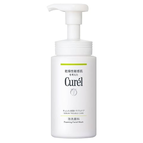  Sữa Rửa Mặt Dạng Bọt Dành Cho Da Dầu Curel Sebum Trouble Care Foaming Wash 150ml 