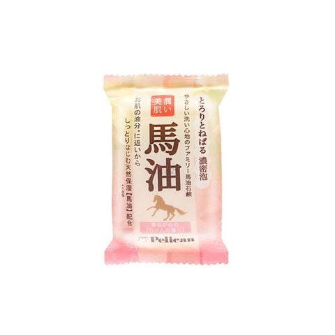  Xà Phòng Rửa Mặt Chiết Xuất Từ Dầu Ngựa Pelican Horse Oil Facial Soap 100G 