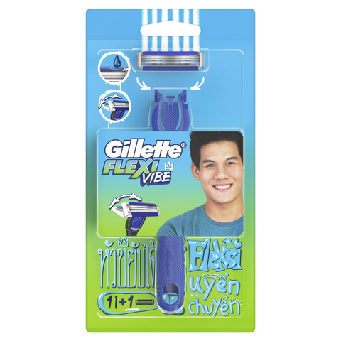  Dao Cạo Râu Gillette Flexi 4Up (Vỉ 1 Cán 1 Lưỡi) 