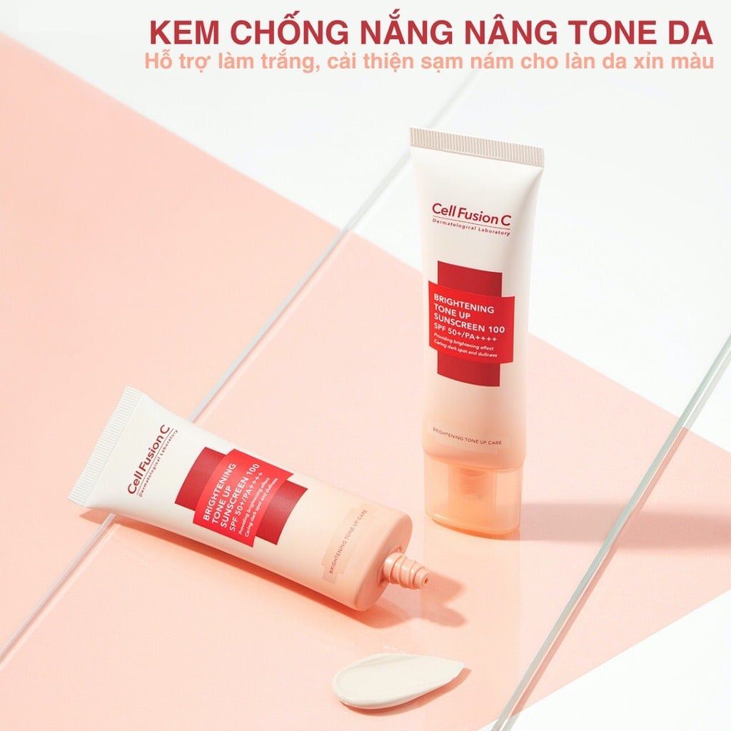  Cell Fusion C - Kem Chống Nắng Bật Tone Da Brightening Tone Up Suncreen Spf 50+/ Pa++++ 35ml. 