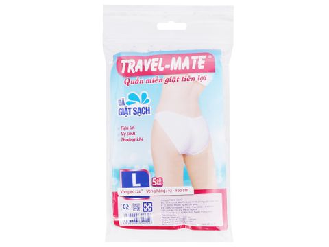  Quần Lót Miễn Giặt Tiện Lợi Của Nữ Travel - Mate Size L (5 Cái) - Việt Nam 