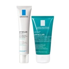  Bộ Dưỡng Da Kem Dưỡng La Roche-Posay Giảm Mụn Hiệu Quả Effaclar Duo+ M 40ml và Gel Rửa Mặt Cho Da Dầu, Nhạy Cảm Effaclar Purifying Foaming Gel For Oily Sensitive Skin 50ml 