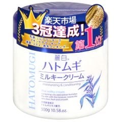  Kem Dưỡng Cấp Ẩm Da Mặt Hatomugi Moisturizing Conditioning The Milky Cream 300G 