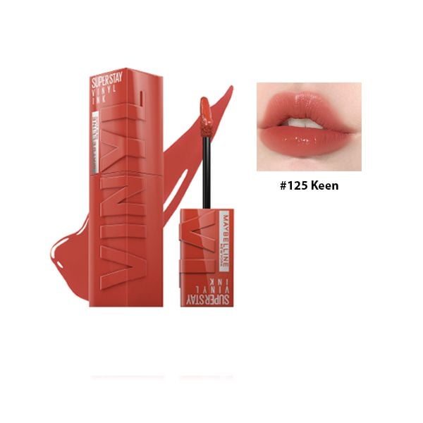  Son Bóng Maybelline 125 Keen - Hồng Đào Đất 4.2ml 