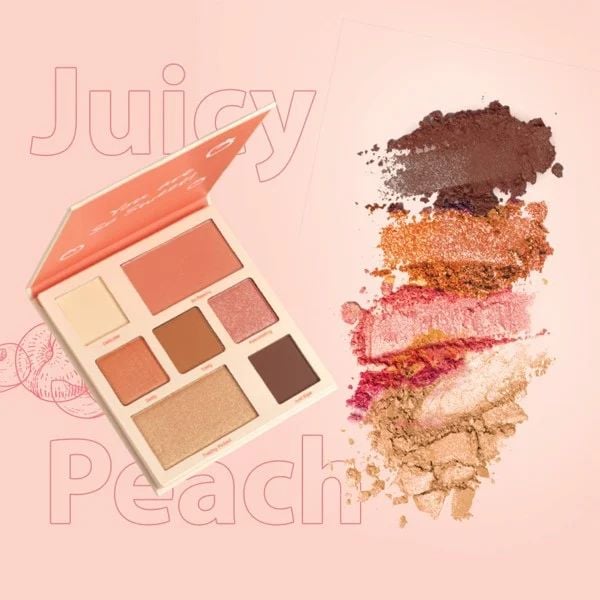  Bảng phấn mắt & mặt Silkygirl Juicy Peach Eye & Face Palette 12,6G 