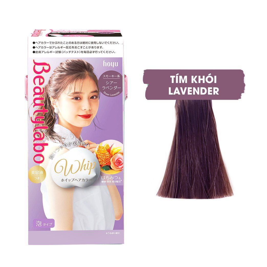  Kem Nhuộm Tóc Tạo Bọt Màu Tím Khói Lavender Whip Hair Color - Sheer Lavender - Date 3 