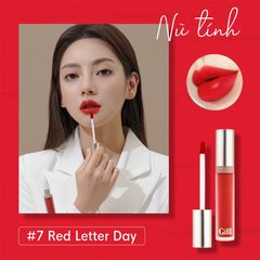  Son Kem Lì Gilaa Long Wear Lip Cream Red Letter Day #07 Màu Đỏ Thuần 