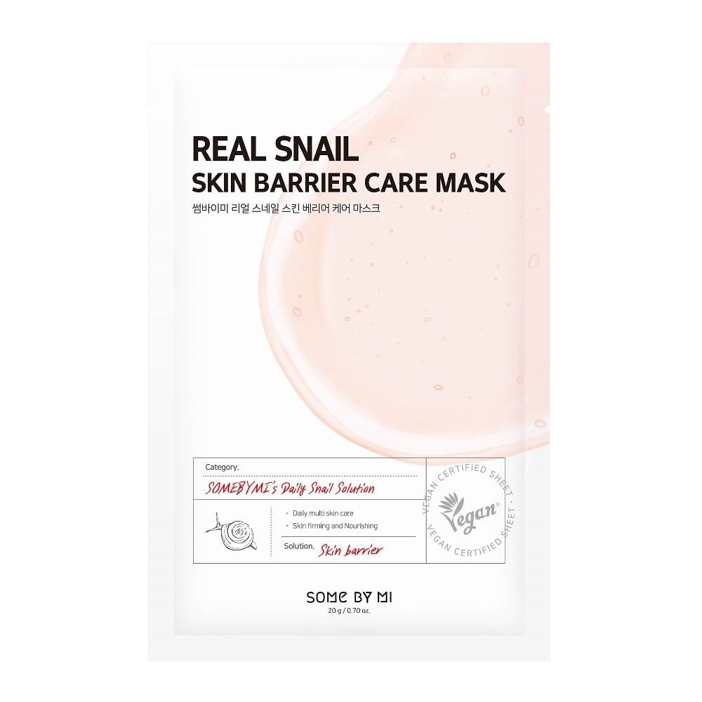  Mặt Nạ Dưỡng Da Ốc Sên Hỗ Trợ Phục Hồi Da Some By Mi Real Snail Skin Barrier Care Mask 20G. 