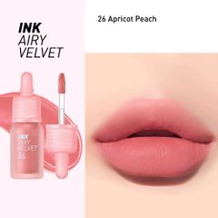  Son Kem Lì Peripera Ink Airy Velvet 026 Apricot Peach 
