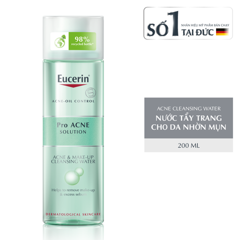  Nước tẩy trang cho da mụn Eucerin ProAcne Acne and Make Up 