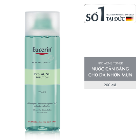  Nước Hoa Hồng Cho Da Mụn Eucerin ProACNE Solution Toner 200ml 