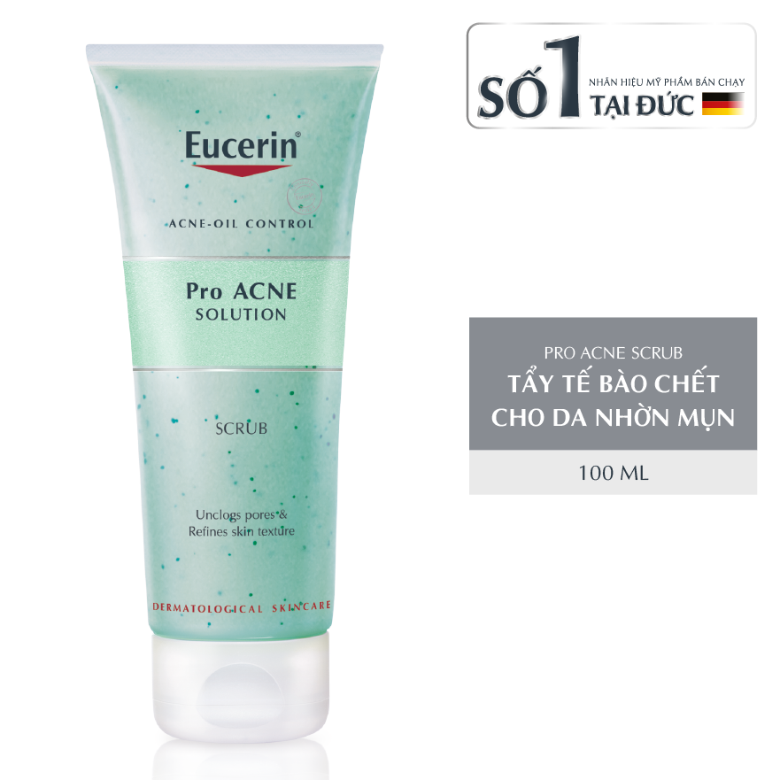  Tẩy Tế Bào Chết Eucerin Dành Cho Da Nhờn Mụn Pro ACNE Solution Scrub 100ml. 