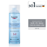 Nước Tẩy Trang Dịu Nhẹ Eucerin Dermatoclean Hyaluron Micellar Water 3In1 200ml.