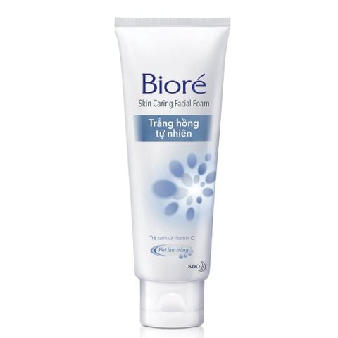  Sữa Rửa Mặt Trắng Hồng Tự Nhiên Bioré Skin Caring Facial Foam 100g 