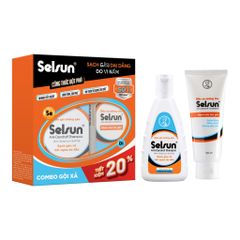  Combo Dầu Gội Dầu Xả Selsun Anti-Dandruff 100ml - NEW 