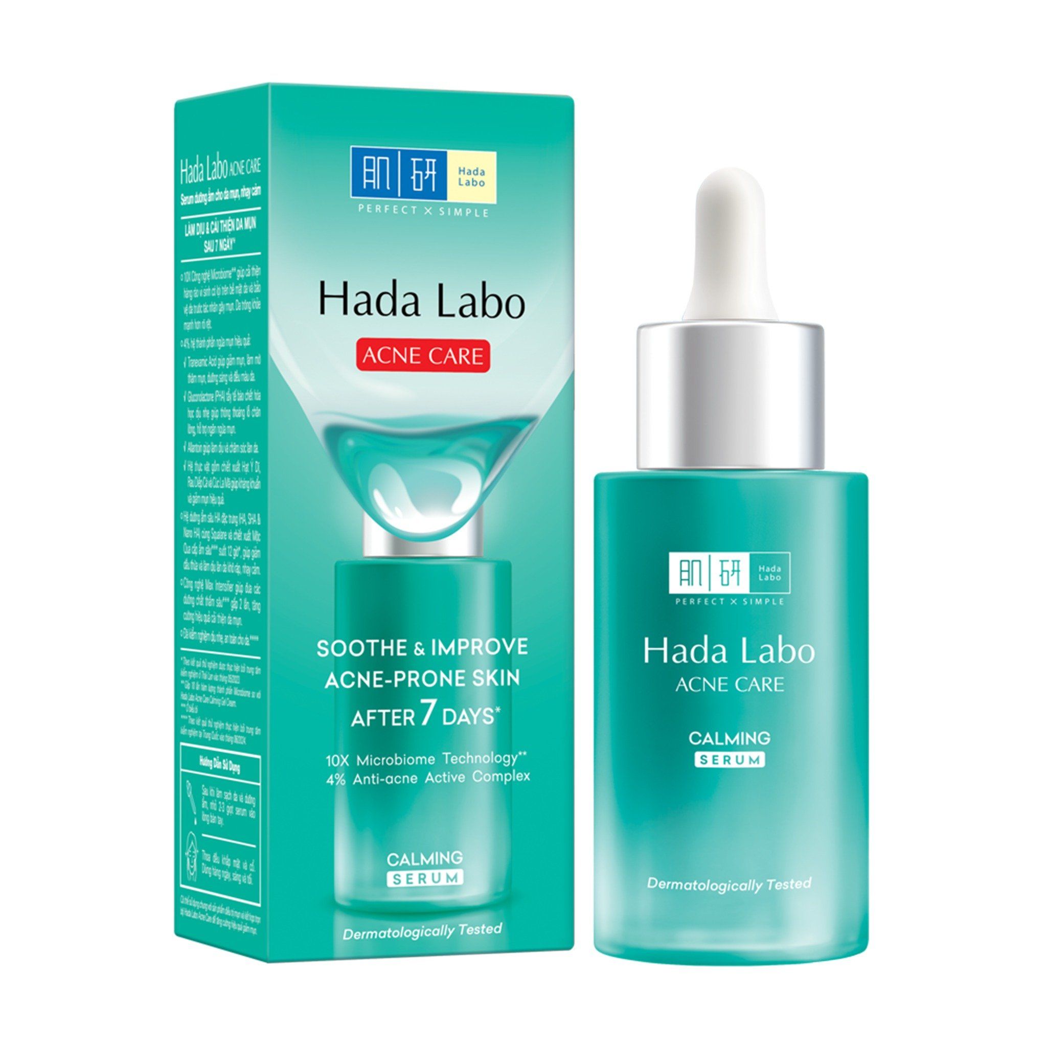  Serum dưỡng ẩm cho da mụn, nhạy cảm (HADA LABO ACNE CARE CALMING SERUM) 30ml 