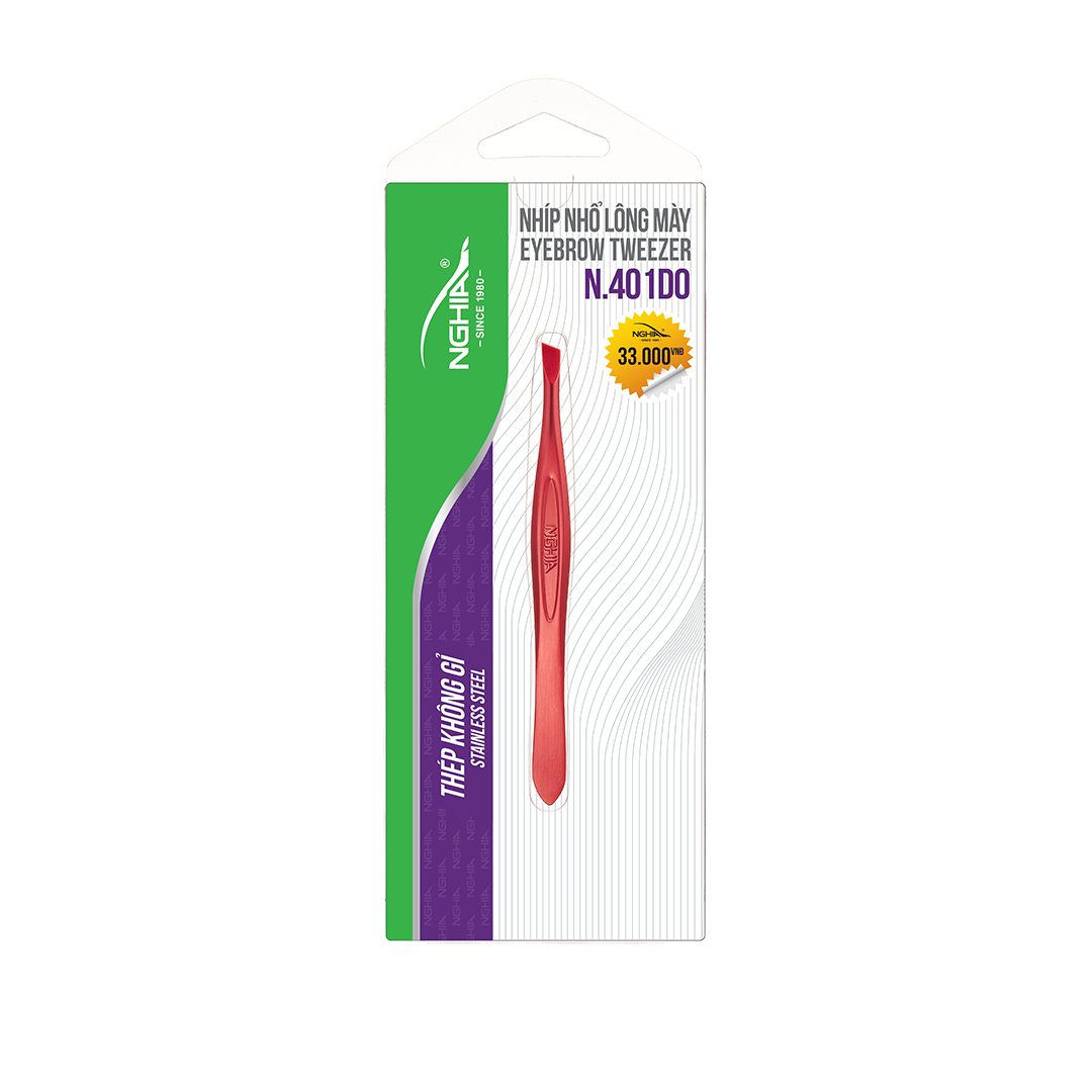  Nhíp Vỉ Giấy N-401 Đỏ Kềm Nghĩa 