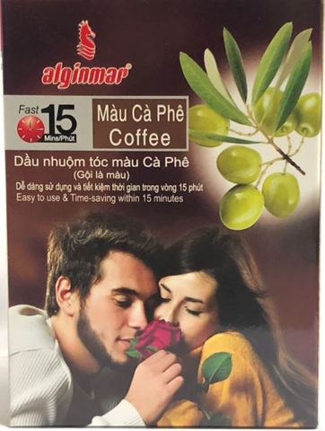  Dầu gội nhuộm tóc Alginmar (Màu cà phê) 