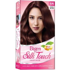  Kem Nhuộm Tóc Phủ Bạc Bigen Silk Touch 6N - Nâu Cà Phê 