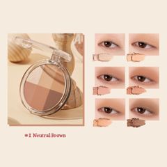  Bảng Phấn Mắt Too Cool For School Artclass By Rodin Blending Eyes - Neutral Brown 