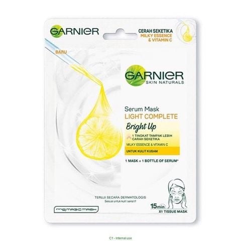  Mặt Nạ Tinh Chất Sữa Tươi & Vitamin C Sáng Da Garnier Light Complete Bright Up Serum Mask 28ml 