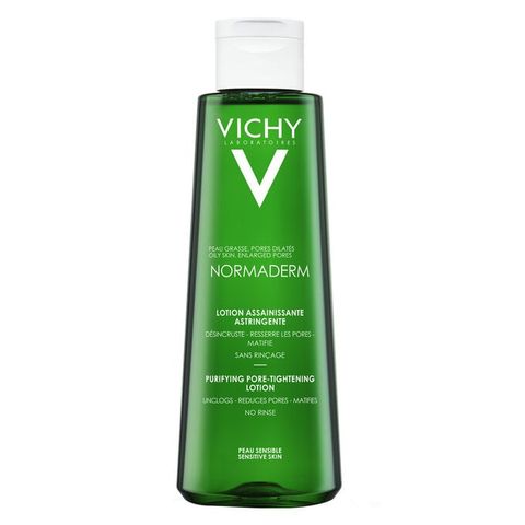  Nước Cân Bằng Se Khít Lỗ Chân Lông Dành Cho Da Dầu Mụn Vichy Normaderm Purifying Pore-Tightening Lotion 200ml - DATE 